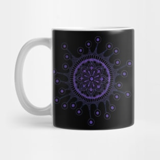 Virus Mandala (black/purple) Mug